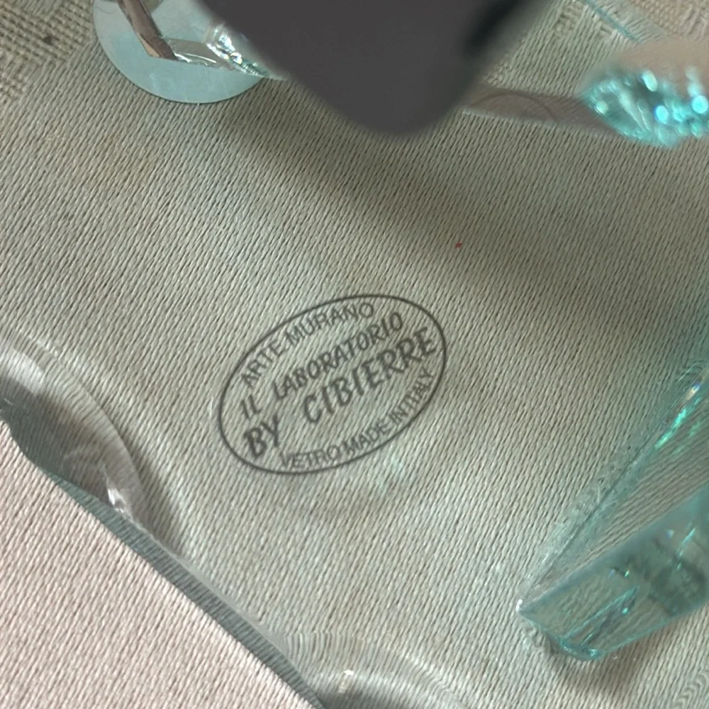 Vintage diffusion glass Arte Murano Vetro by Il Laboratorio by Cibierre clock
